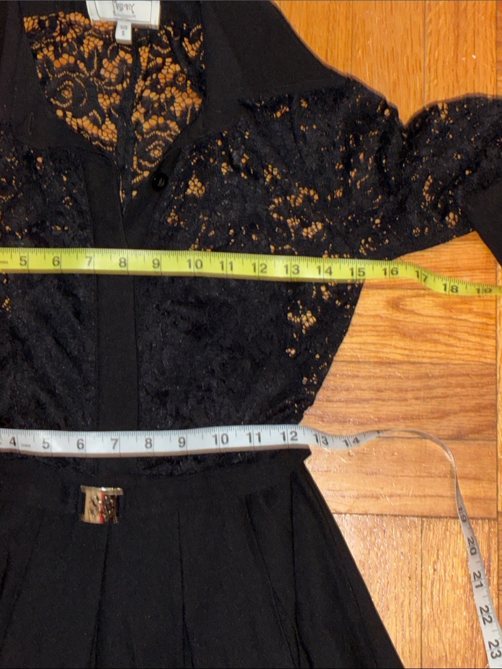 Missmay Black Dress with Lace Top, Size S, - Picture 8 of 10